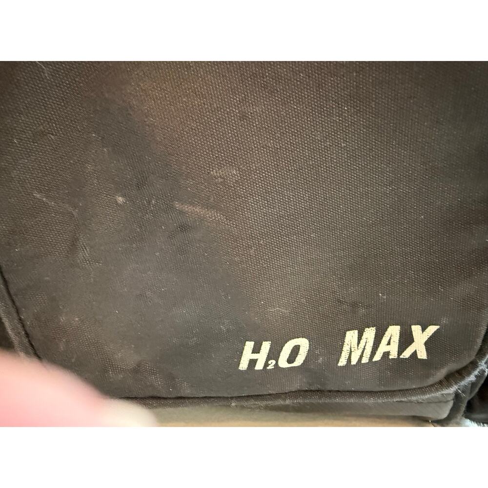 Vintage 90s TYR H20 Max Swim Fitness Duffle Bag Athlete Travel Gym Bag Black - Picture 10 of 16